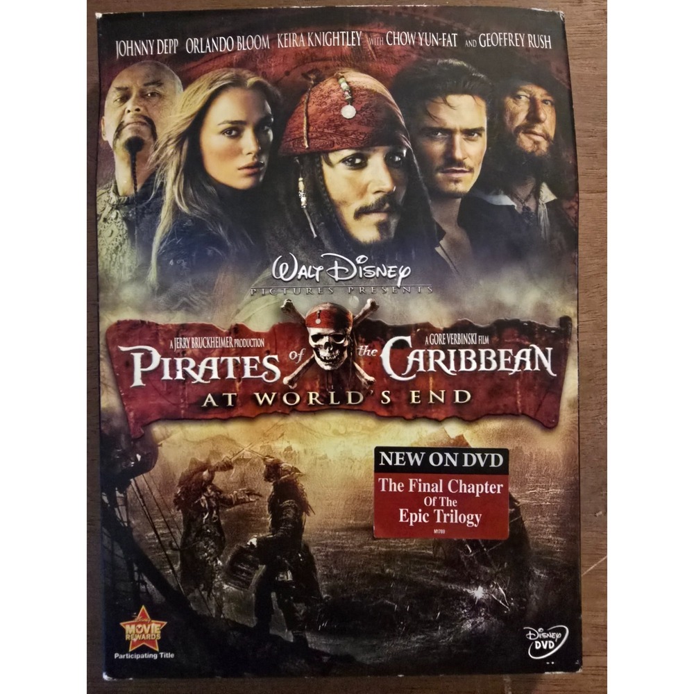 Pirates of‎ the Caribbean: At World's End DVD, Excellent Condition